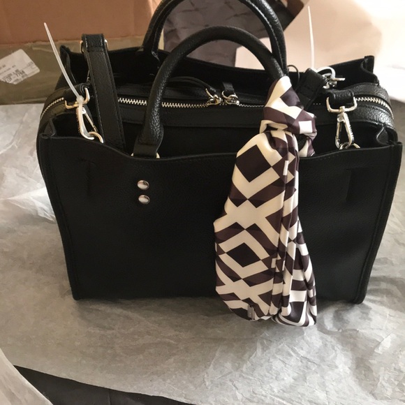 Steve Madden Satchel with Scarf Detail - Picture 3 of 7